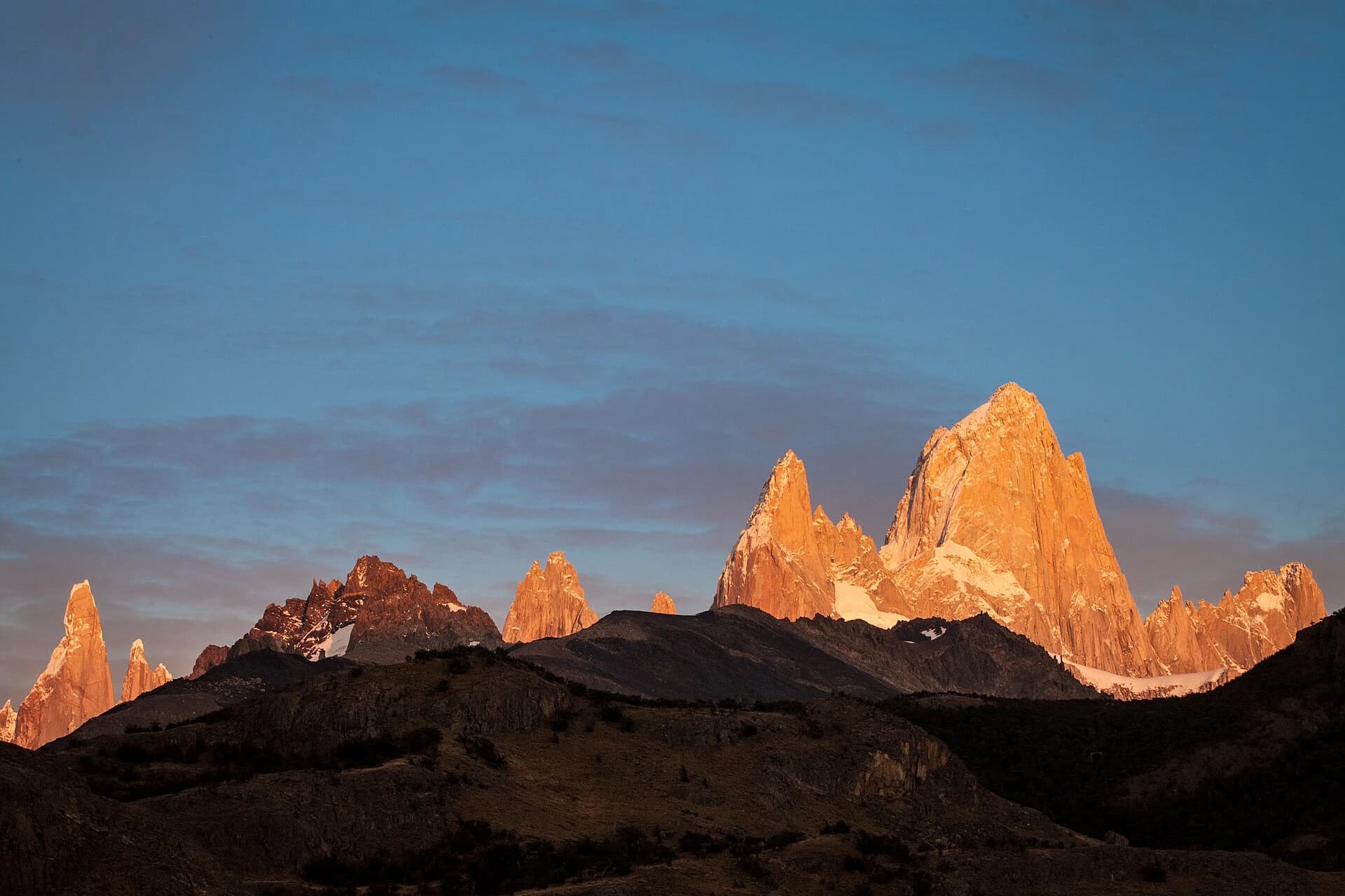 Fitz Roy at sunrise from El Chaltén